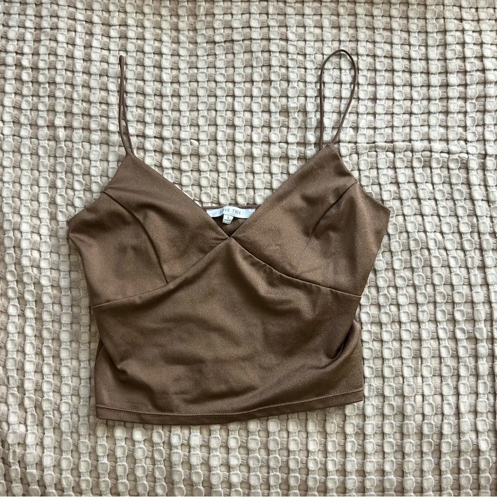 Brown Cropped Top - Picture 2 of 2